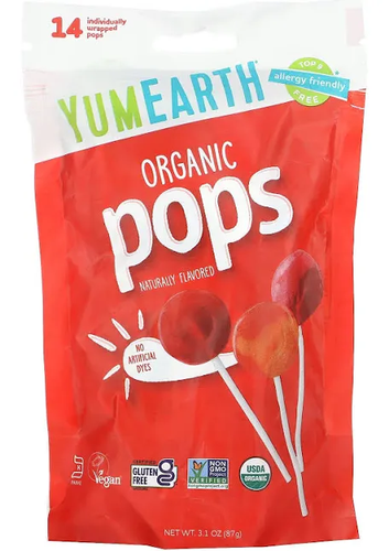 YumEarth Organic Lollipops – Naturally Flavored Candy Pops (14 Pieces)