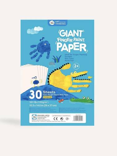 Kids Finger Paint Paper – Premium Heavyweight (30 Sheets)