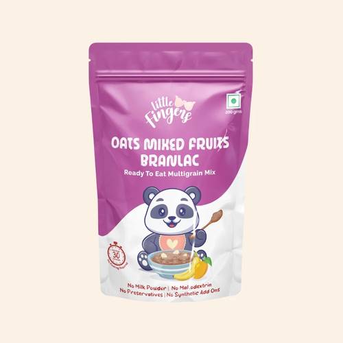 Little Finger Oats Banana Branlac – Ready-to-Eat Multigrain Mix (200g)