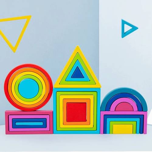Wooden Geometric Shapes Puzzle