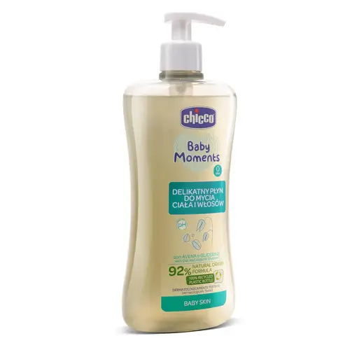 Chicco Baby Moments Gentle Body Wash and Shampoo-500ml