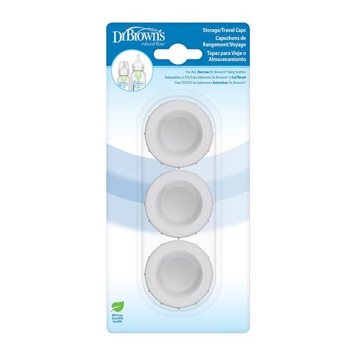 Dr. Brown’s Storage & Travel Caps – Narrow (3-Pack)