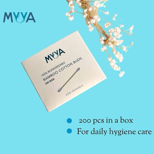 Myya Eco-Friendly Bamboo Cotton Buds (200 pcs)