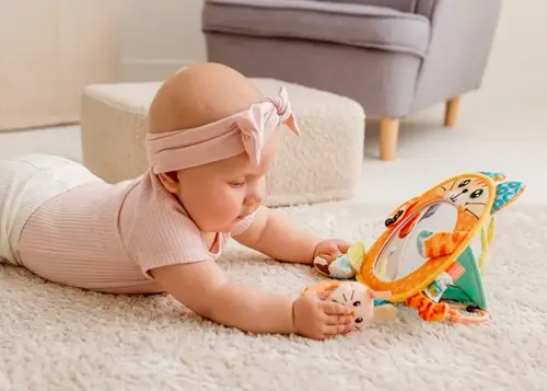 Jollybaby Baby Tummy Time Mirror Activity Toy