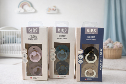 BIBS Natural Rubber Baby Pacifier – Size 2 (6+ Months)