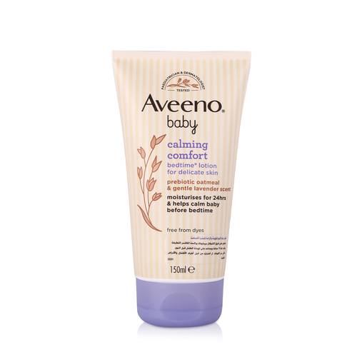 Aveeno Baby Calming Comfort Bedtime Lotion (Prebiotic Oatmeal & Lavender Scent) 150ml