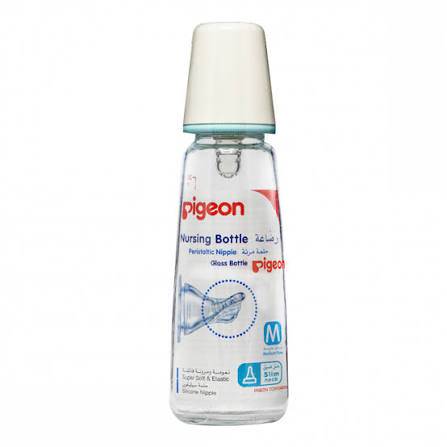 PIGEON GLASS BOTTLE K-8 240ML M 4+M