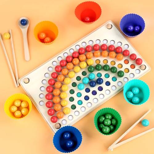 Rainbow Clip Beads