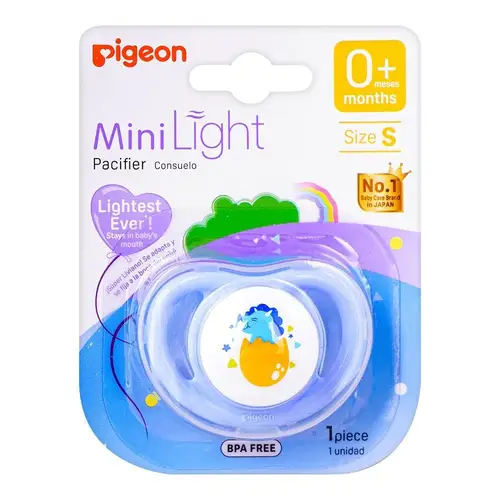 Pigeon Mini Light Baby Pacifier – Size S (0+ Months)