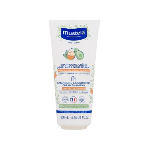 Mustela Detangling & Nourishing Cream Shampoo for Kids – Long, Wavy or Curly Hair (200ml)