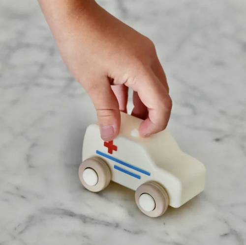 Soft Silicone Ambulance Toy for Kids