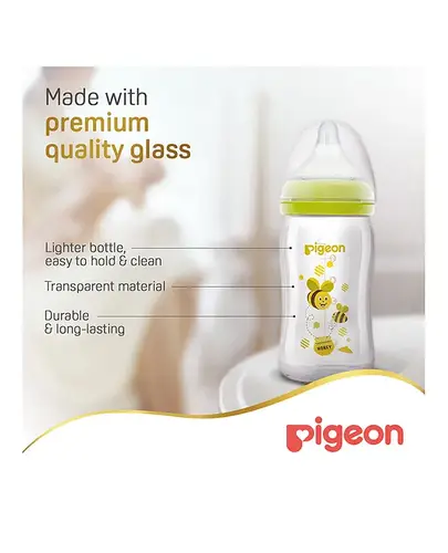 Pigeon SofTouch Glass Baby Bottle 160ml (0+ Months)