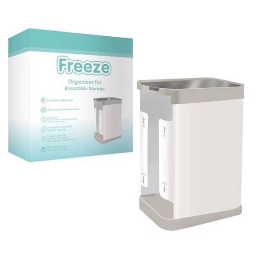 Freeze organizer for breastmilk storage