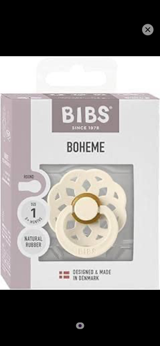BIBS Boheme Natural Rubber Pacifier Size 1