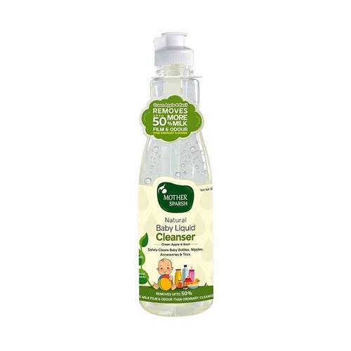 Mother Sparsh Plant Powered Natural Baby Liquid Cleanser with Basil & Green Apple Extract 500ml