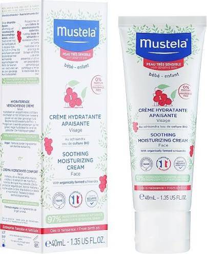 Mustela Soothing Moisturizing Face Cream for Very Sensitive Skin – 40ml