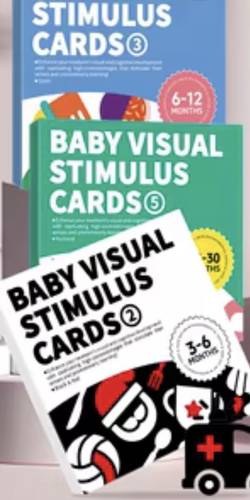 Baby Visual Stimulus Cards 3 (6–12 Months)