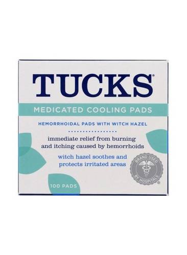 Tucks Medicated Cooling Pads with Witch Hazel – Hemorrhoidal Relief Pads