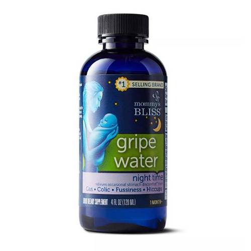 2 weeks+ , Mommy's Bliss Original Gripe Water for Babies – Gas & Colic Relief (120 ml)