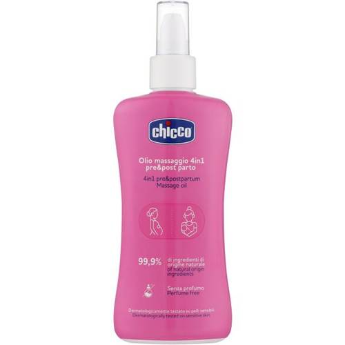 Chicco 4-in-1 Pre & Postpartum Massage Oil – Perfume Free-200ML