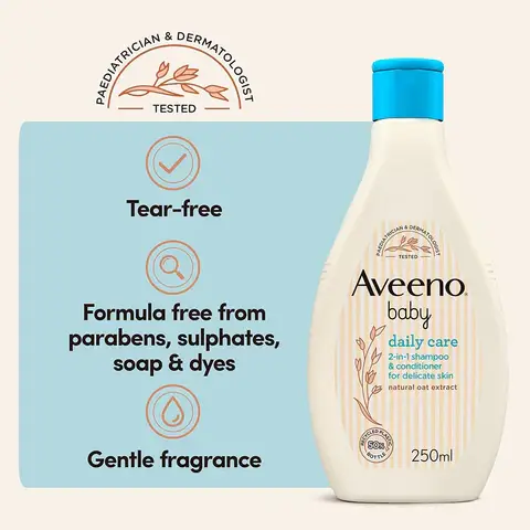 Aveeno Baby Daily Care 2-in-1 Shampoo & Conditioner with Natural Oat Extract 250ml