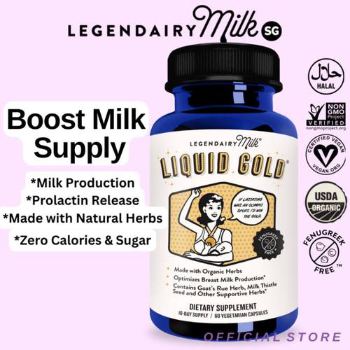 Legendairy Milk Liquid Gold Breastfeeding Support Supplement – 60 Vegan Capsules