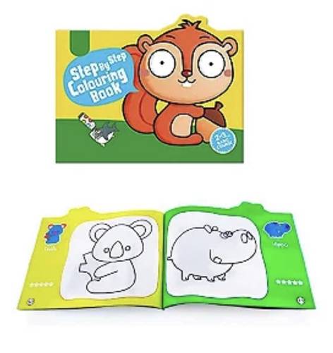 Step-by-Step Colouring Book for Kids