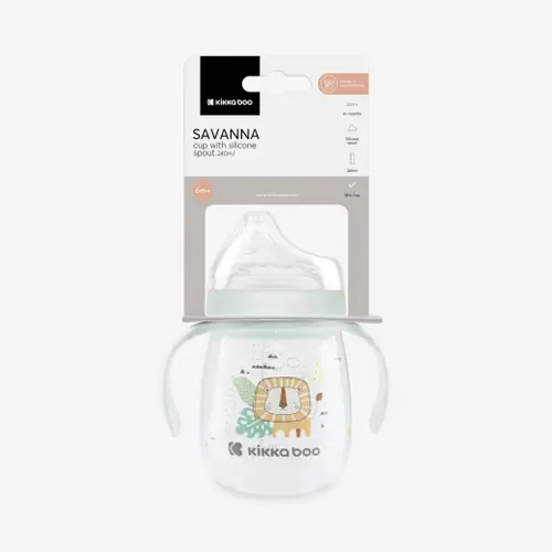 كوب تدريب للأطفال من كيكا بو بمقابض وفتحة شرب ناعمة(240 ml)