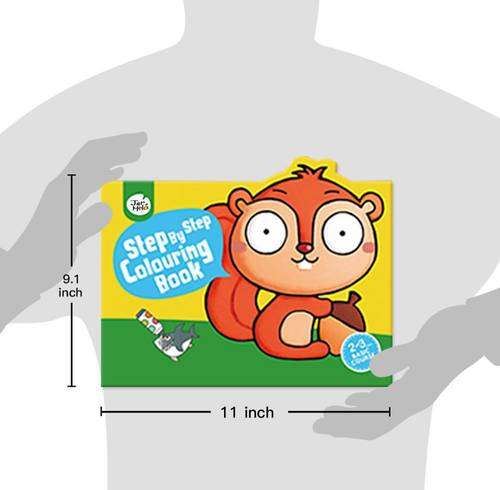 step by step coloring book 2 in 1
