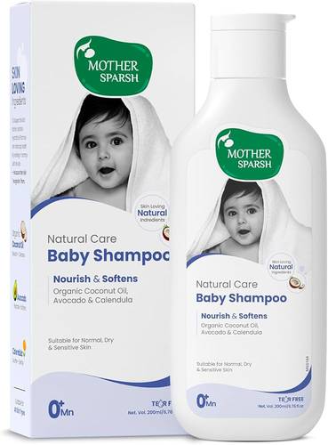 شامبو الأطفال الطبيعي للعناية بالشعر من ماذر سبارش-200ML