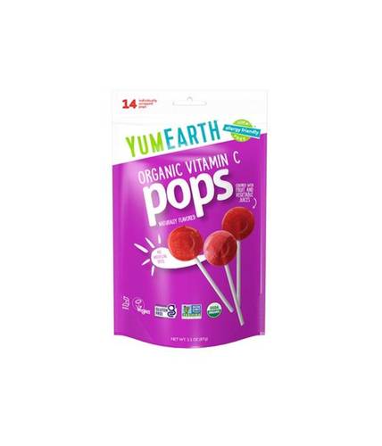 YumEarth Organic Vitamin C Pops – 14 Individually Wrapped Pops
