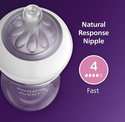 Philips Avent Natural Response Baby Bottle 330ml – Fast Flow (6m+)