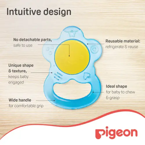 Pigeon Cooling Teether for Babies (4+ Months, BPA Free)FLOWER