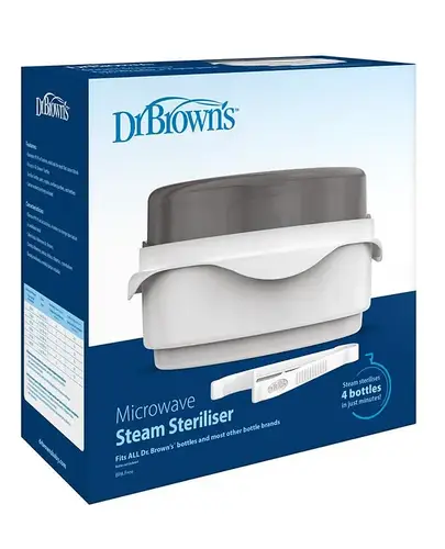 Dr. Brown’s Microwave Steam Sterilizer (4 Bottles Capacity)