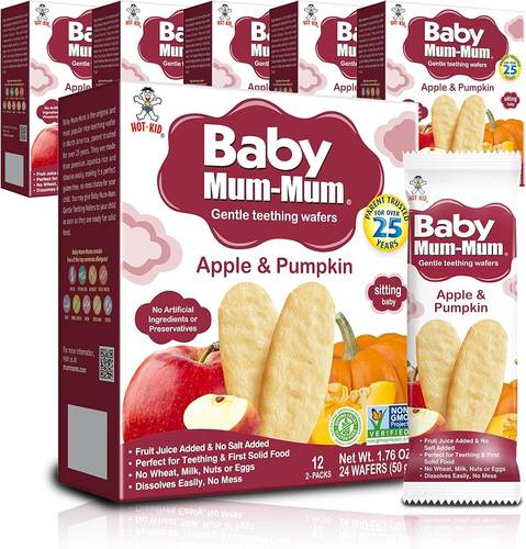 Baby Mum-Mum Teething Wafers – Apple & Pumpkin