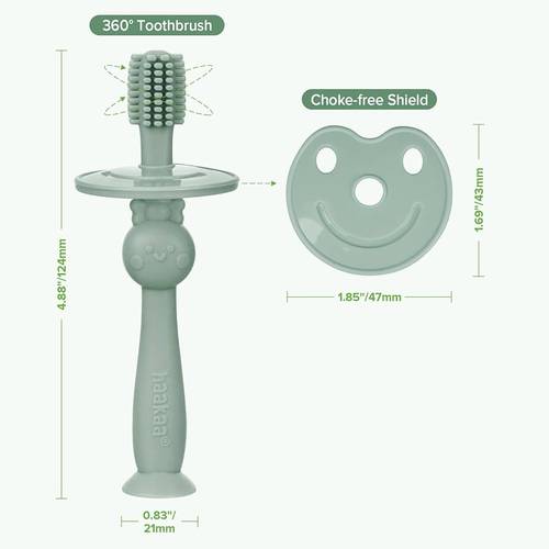 Haakaa 360° Silicone Toothbrush 6M+