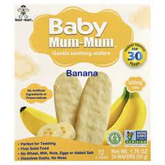 Baby Mum-Mum Gentle Teething Wafers – Banana (24 Wafers)