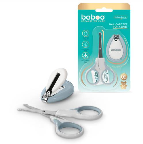baboo-Manicure Set - Scissors & Nails Clipper - 0m+