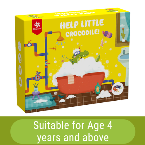 Help Little Crocodile Magnetic Puzzle Game