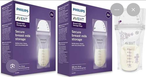 Philips Avent Breast Milk Storage Bags – 25 pcs (180 ml)