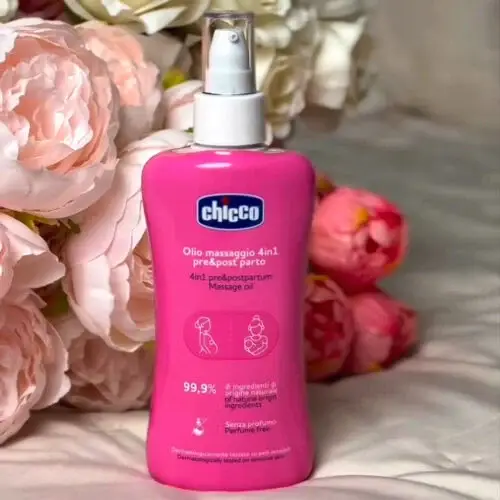 زيت مساج شيكو 4 في 1 قبل وبعد الولادة – خالي من العطور-200ML