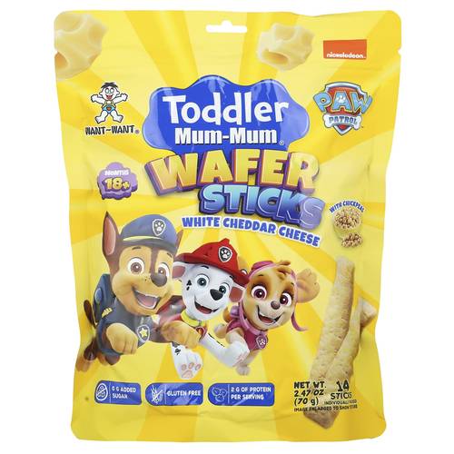 Toddler Mum-Mum Wafer Sticks – White Cheddar Cheese (70g)
