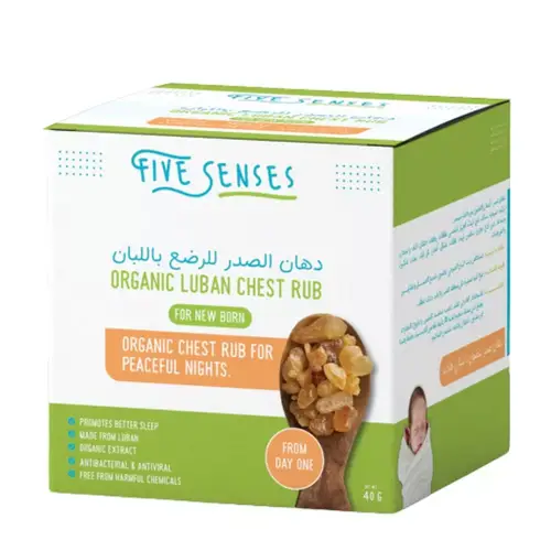 Five Senses Baby Organic Luban Chest Rub (Soothing Rub for Peaceful Sleep) – 40g (1month+)