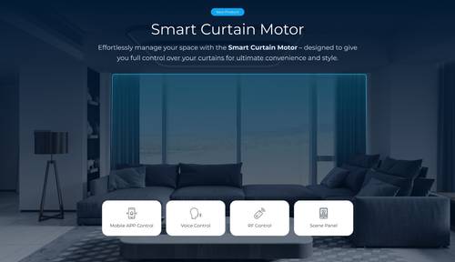ستارة كهربائية ذكية مقاس 5 متر أو أقل Zigbee 