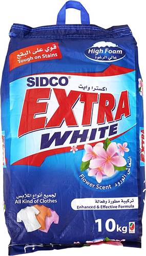 مسحوق غسيل اكسترا وايت برائحة الزهور ، 10 كغم