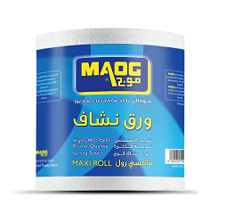 ورق نشاف قوي ماكسي رول 400 جرام من موج 