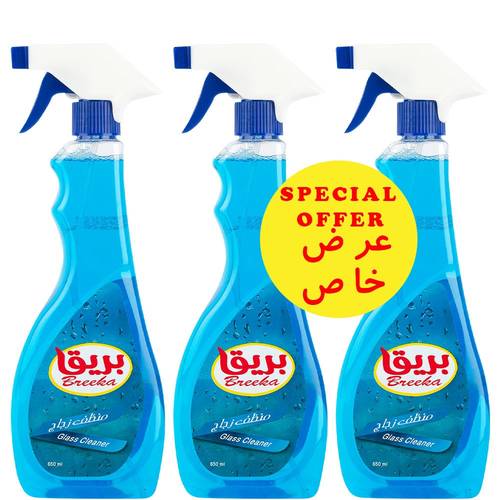 منظف زجاج من بريق عرض خاص 3 عبوة630x مل
