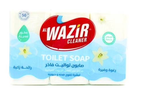 صابون تواليت فاخر من الوزير عبوة من 3 قطع