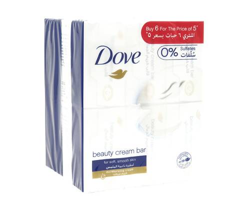 دوف صابون الجمال 125 جرام (عبوة من 6 قطع)