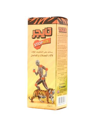 دهان النمر الذهبي 40 جرام يساعد على التخفيف المؤقت من آلام العضلات والمفاصل